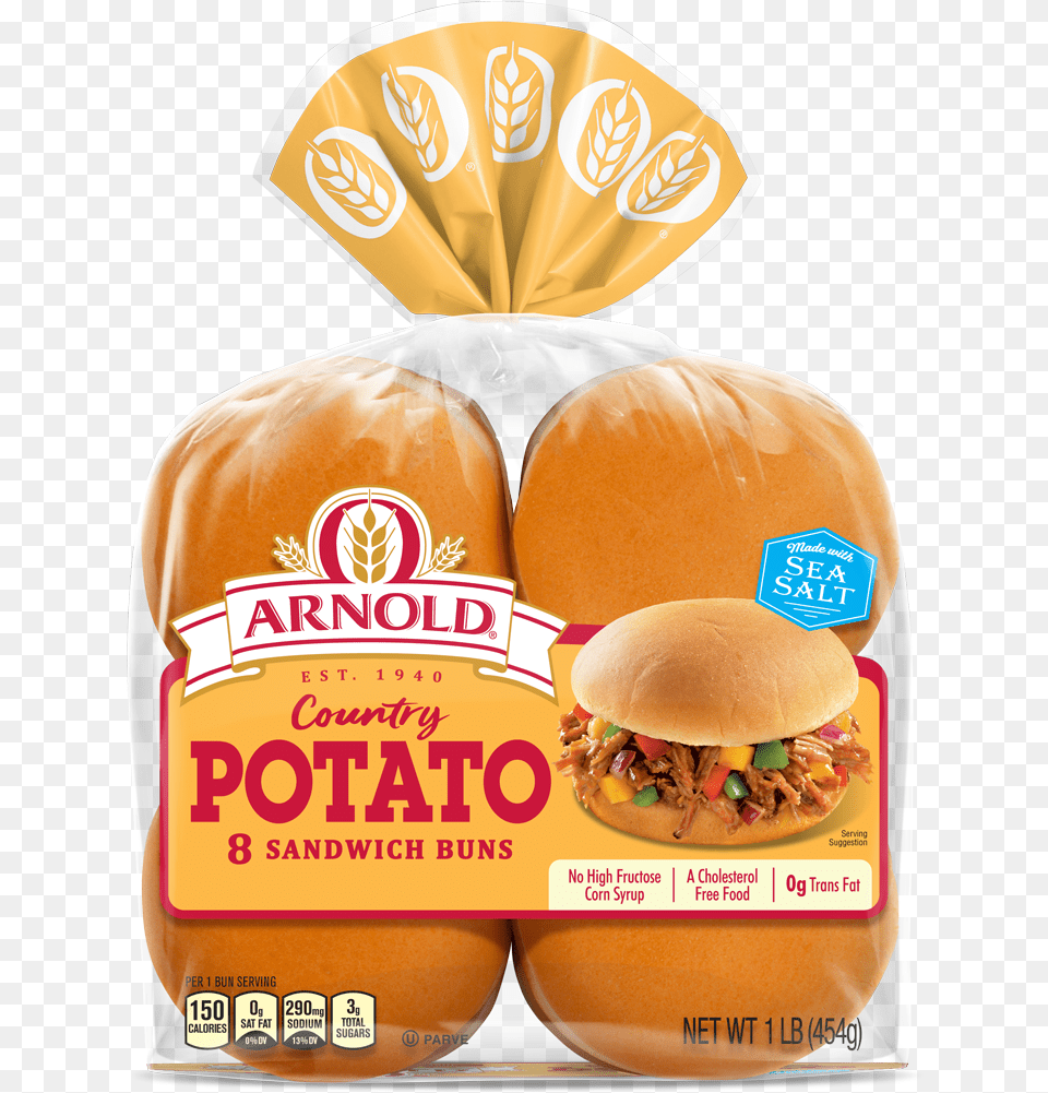 Arnold Potato, Burger, Food, Advertisement, Bread Free Png