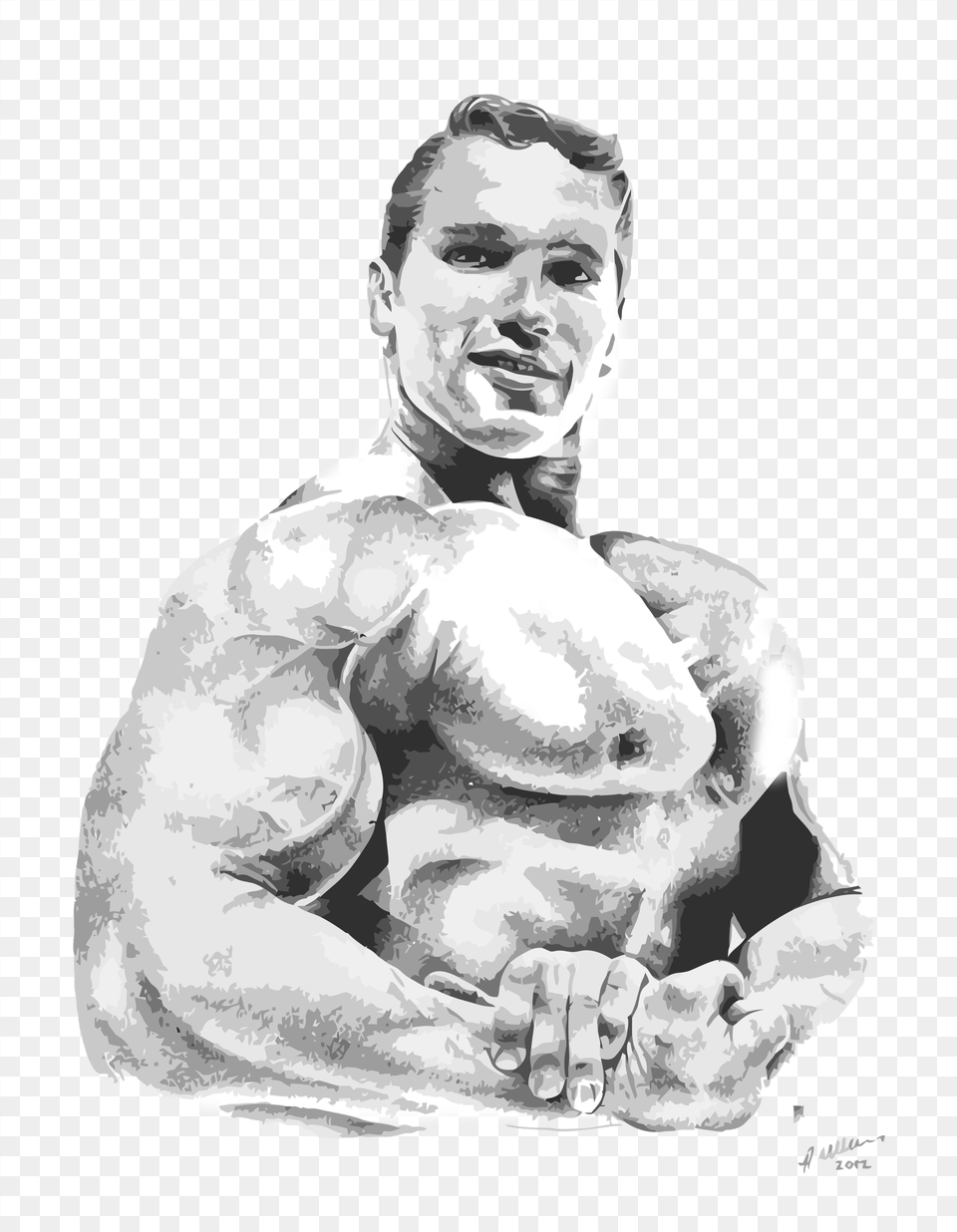 Arnold Schwarzenegger Arnold Schwarzenegger Bodybuilding Drawing, Adult, Person, Man, Male Free Png Download