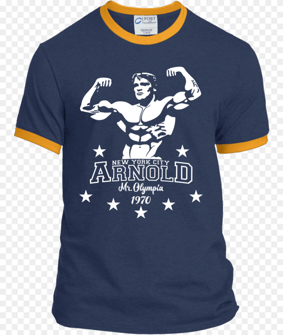 Arnold Schwarzenegger Bodybuilding Shirt, Clothing, T-shirt, Baby, Person Png Image
