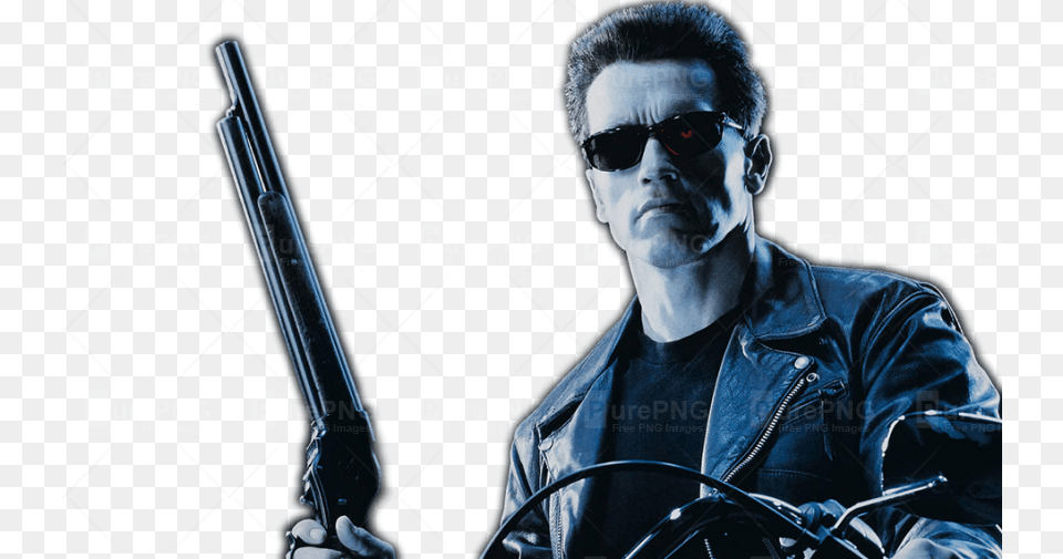 Arnold Schwarzenegger Clipart Terminator Terminator 2, Weapon, Jacket, Handgun, Gun Free Transparent Png