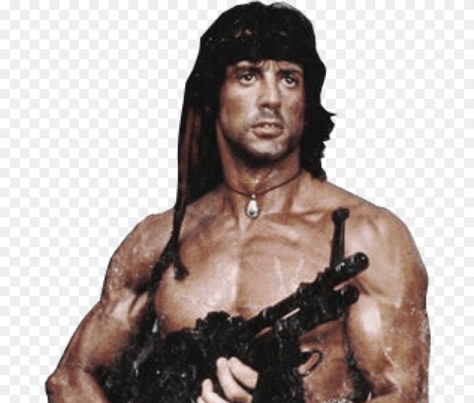 Arnold Schwarzenegger Clipart Transparent Rambo Render, Weapon, Firearm, Gun, Handgun Free Png