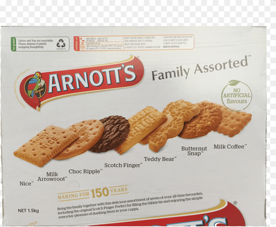 Arnotts Family Assorted Biscuits, Bread, Cracker, Food Free Png