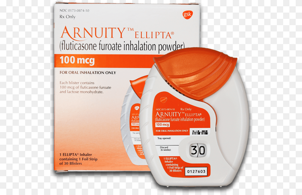 Arnuity Ellipta 100mcg Packaging Enlarged Arnuity Ellipta 100 Mcg, Bottle, Cosmetics, Sunscreen, Cup Png Image