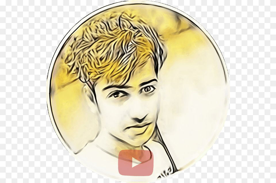Aron Roy Illustration, Photography, Plate, Gold, Face Free Png Download
