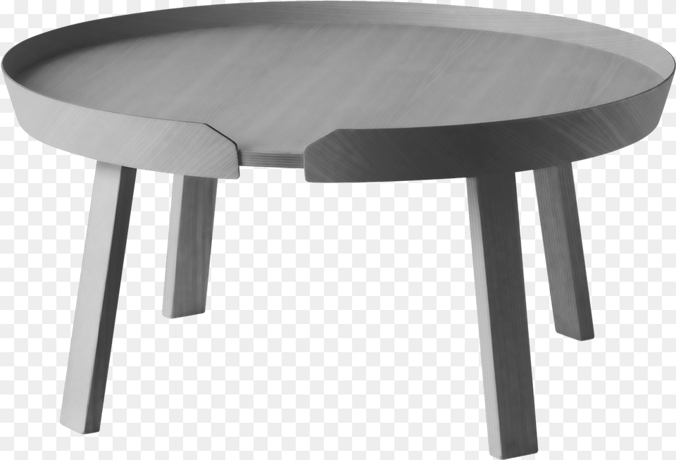 Around Large Dark Grey Muuto Around Coffee Table Large Dark Grey, Coffee Table, Furniture, Dining Table Png Image