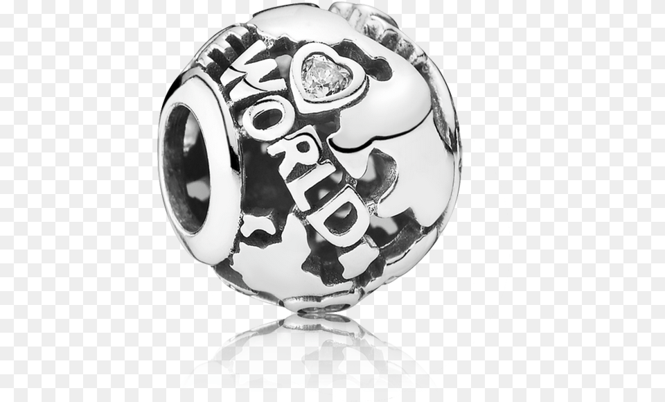 Around The World Clear Cz Pandora Camera Silver Charm, Person, Trophy Free Png