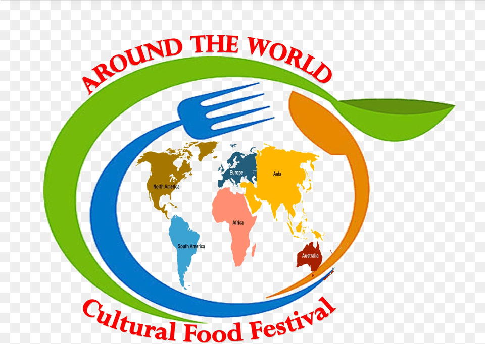 Around The World Cultural Food Festival Cultural Food Fair, Cutlery, Fork, Logo, Person Free Transparent Png