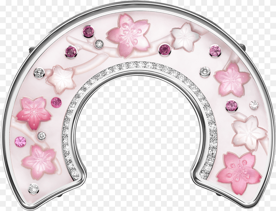 Around The World Flower Middle Charm Arch, Plate, Accessories, Diamond, Gemstone Free Png Download