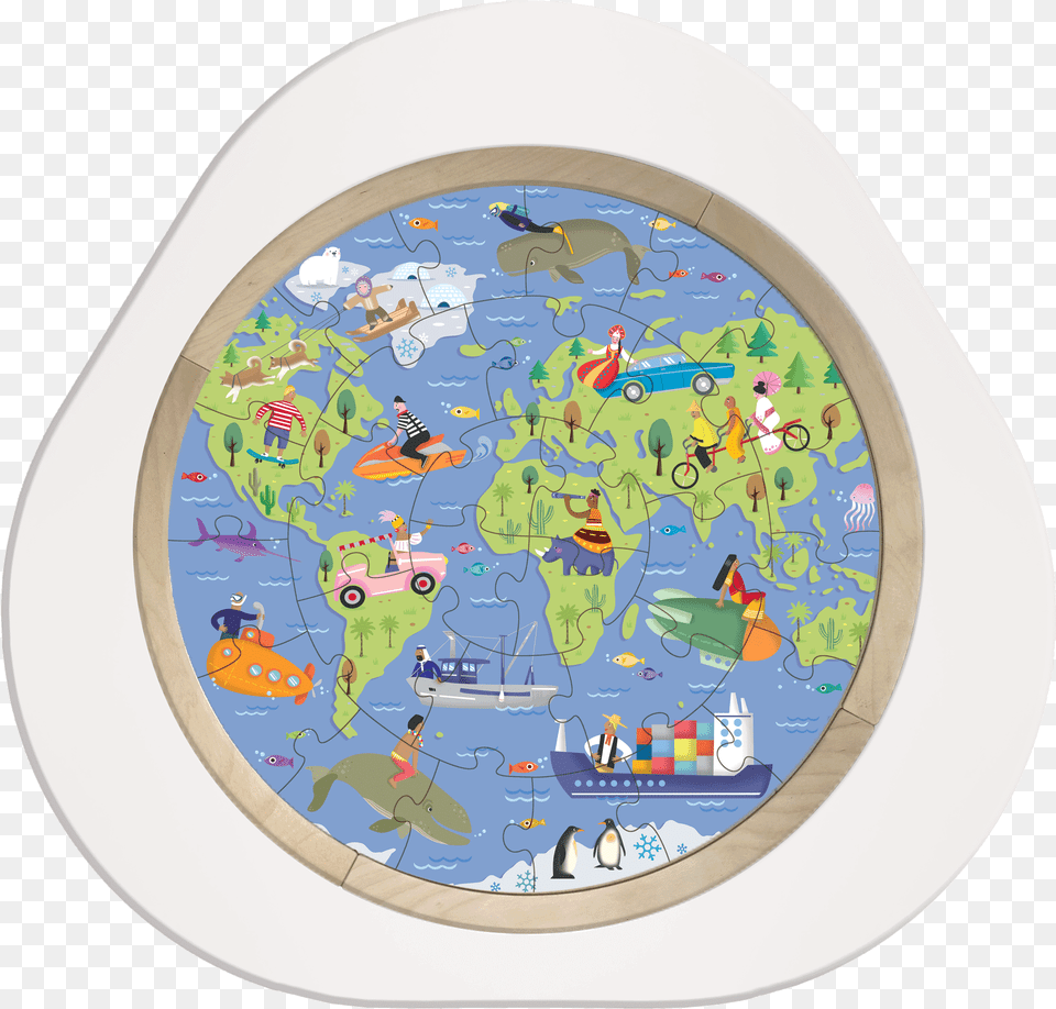 Around The World Puzzle Circle, Game Png