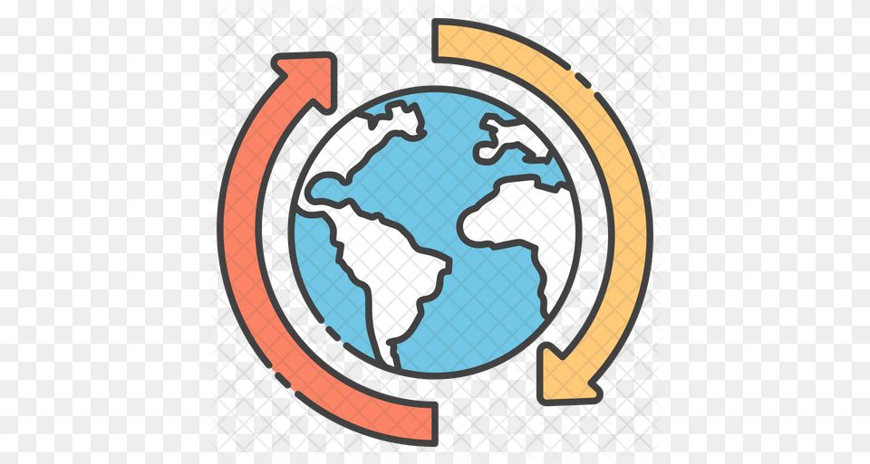 Around World Icon Clip Art, Astronomy, Outer Space, Planet, Globe Free Png