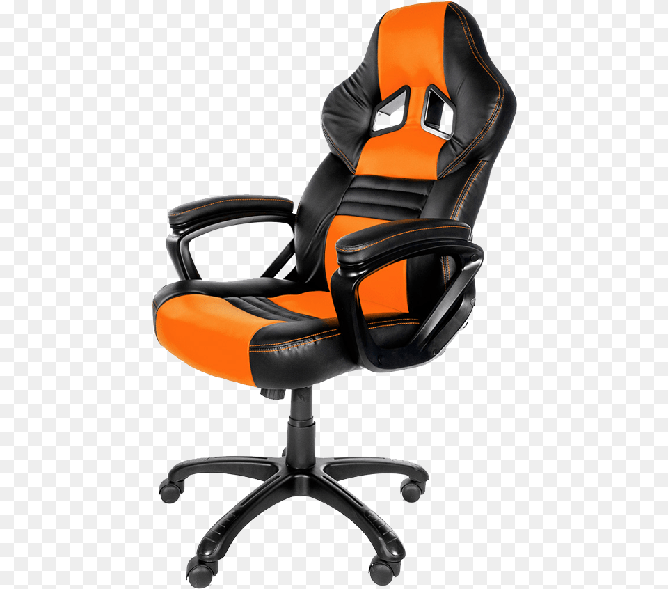 Arozzi Monza Ergonomic Gaming Chair Download Arozzi Orange Gaming Chair, Cushion, Furniture, Home Decor Png Image