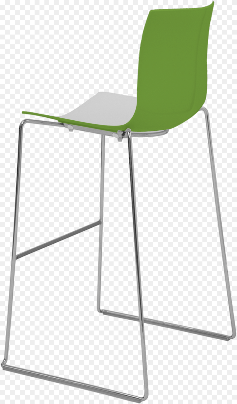 Arper Catifa 46 Bar Stool White Green, Chair, Furniture Png Image