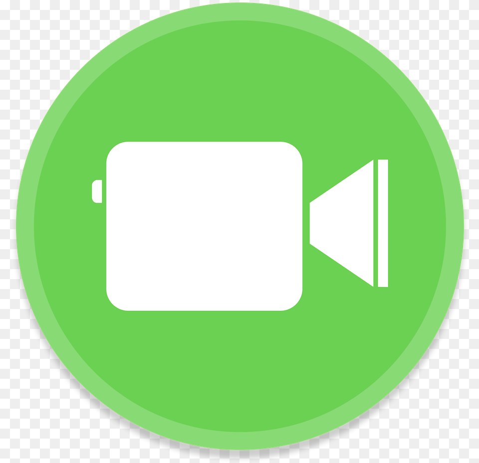Arrange An Appointment Video Call Icon, Green, Disk Png