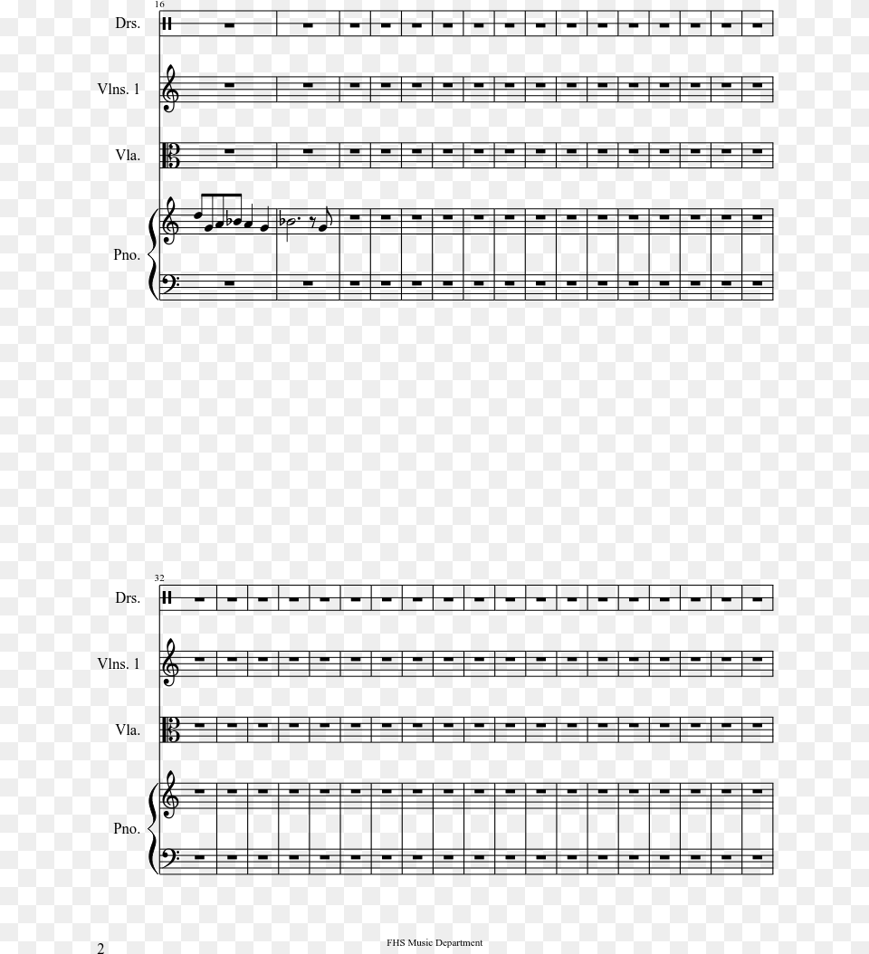 Arrangement Of Quotchild Of Lightquot Theme Sheet Music Composed If I Only Had A Brain Sheet Music For Euphonium, Gray Free Transparent Png