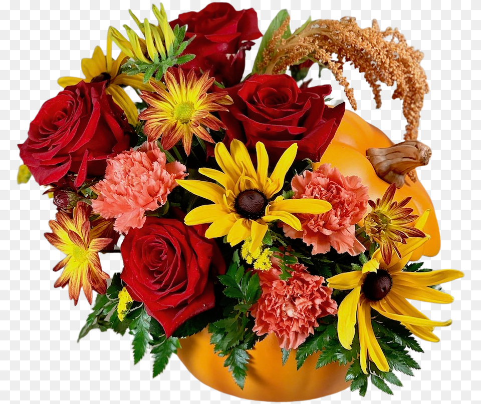 Arrangement Of Roses Rudbeckia Daisies And Carnations Bouquet, Flower, Flower Arrangement, Flower Bouquet, Plant Free Png Download