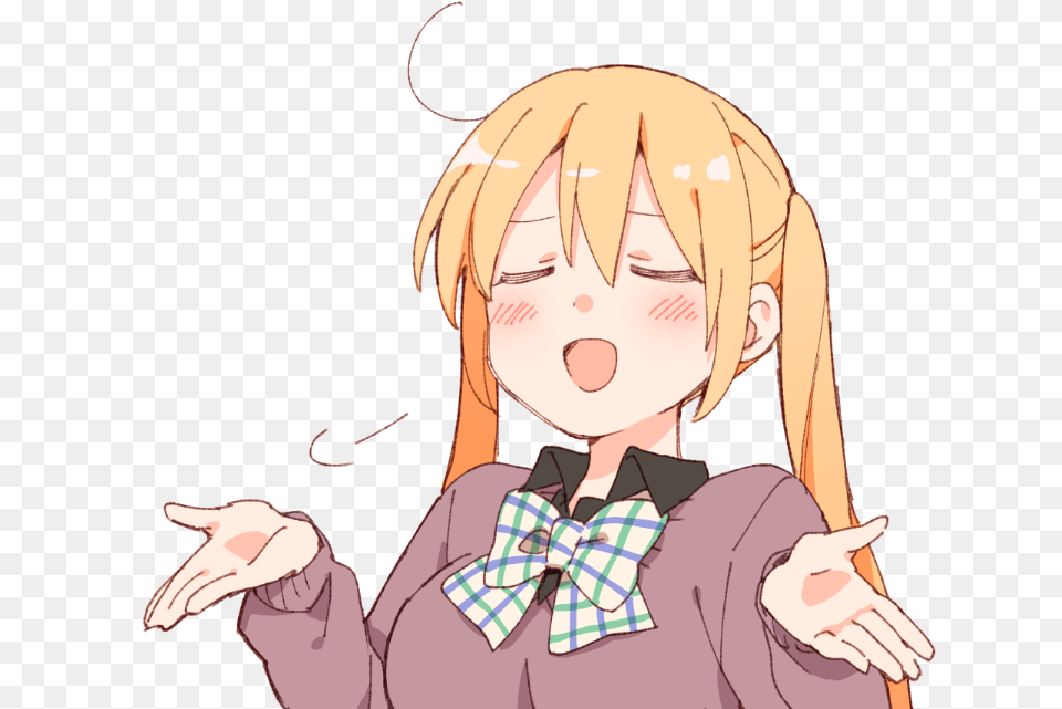 Array Is Empty Anime Girl Smug Face, Accessories, Tie, Publication, Book Free Png