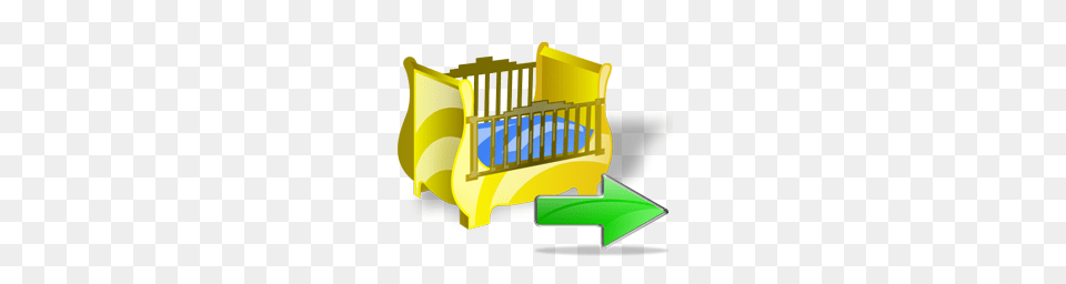 Arrow, Crib, Furniture, Infant Bed, Bulldozer Free Png Download