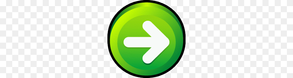 Arrow, Sign, Symbol, Disk, Green Png Image
