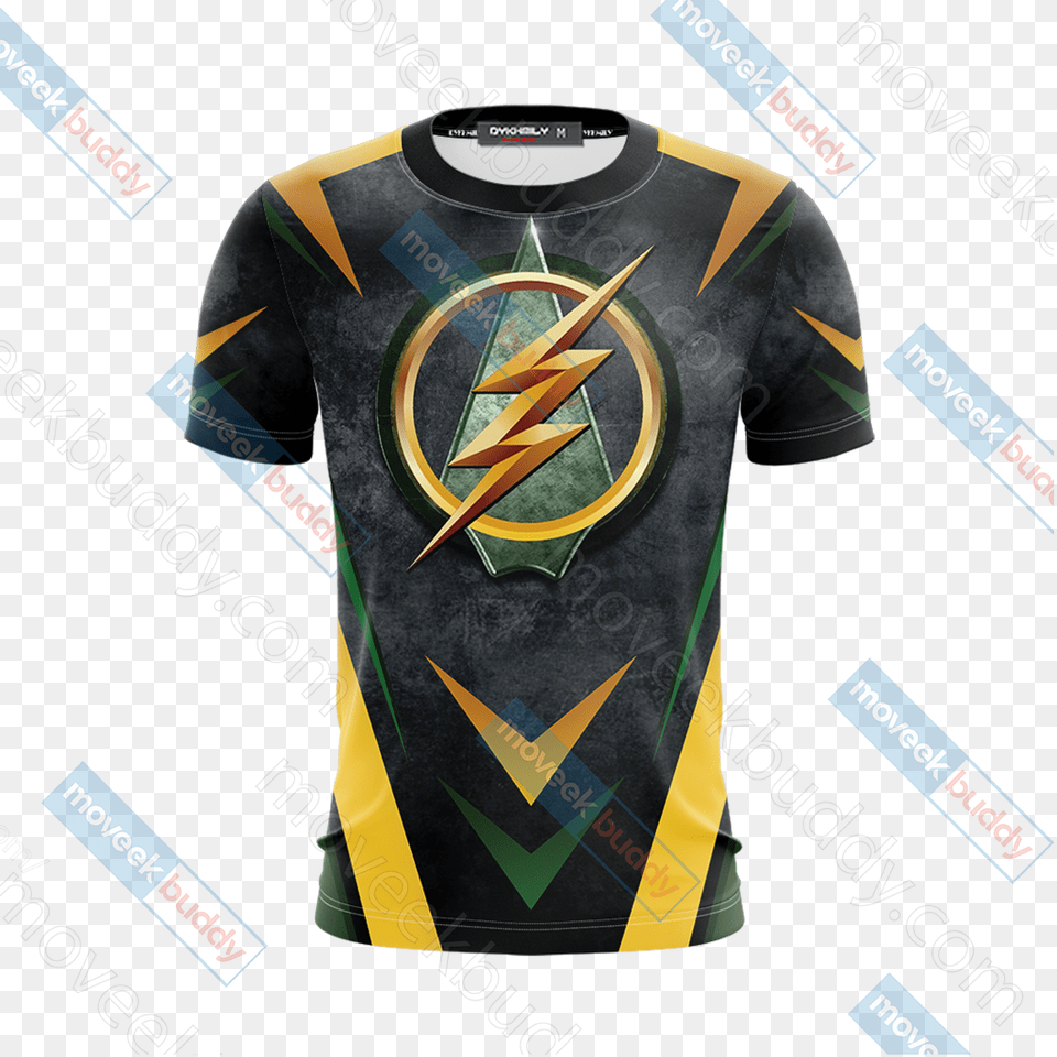Arrow And Flash New Version Unisex 3d T Shirt, Clothing, T-shirt, Can, Jersey Free Png Download