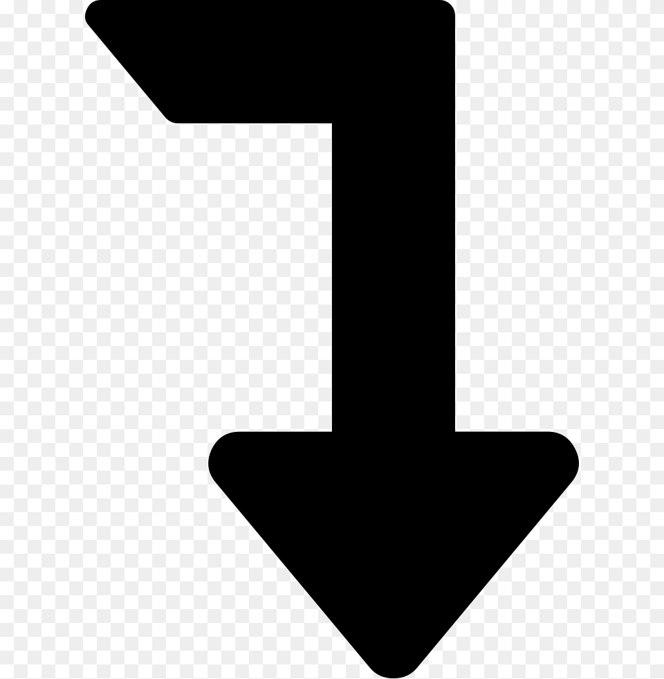 Arrow Angle Pointing Down Arrow Pointing Down Transparent, Symbol, Sign Png