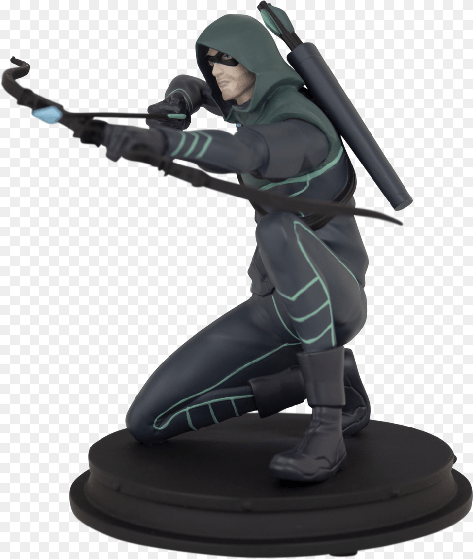 Arrow Animated Statue Icon Heroes Fictional Character, Person, Ninja, Figurine, Adult Png Image