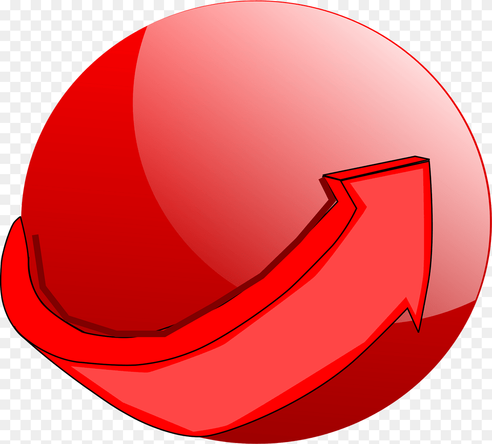 Arrow Around Sphere Clipart, Clothing, Hardhat, Helmet, Symbol Free Png Download