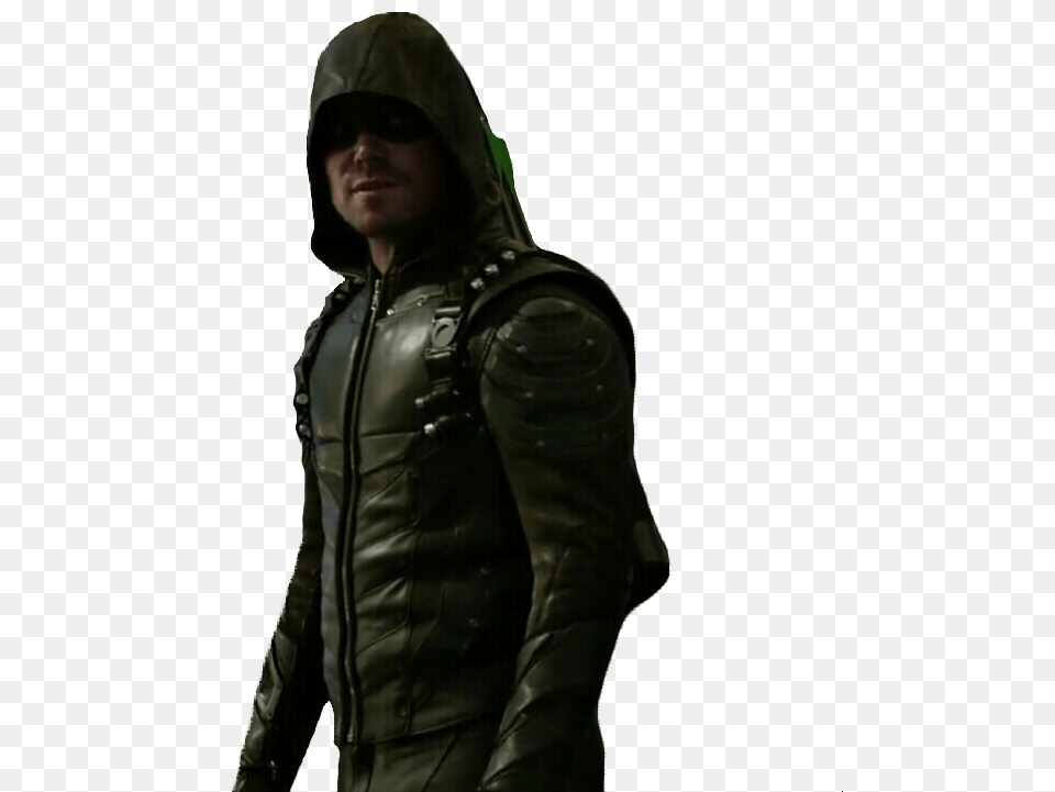 Arrow Arqueiro Verde Oliver Queen Season 1 2 3 4 Diggle Arrow Season, Clothing, Coat, Hood, Jacket Free Png Download