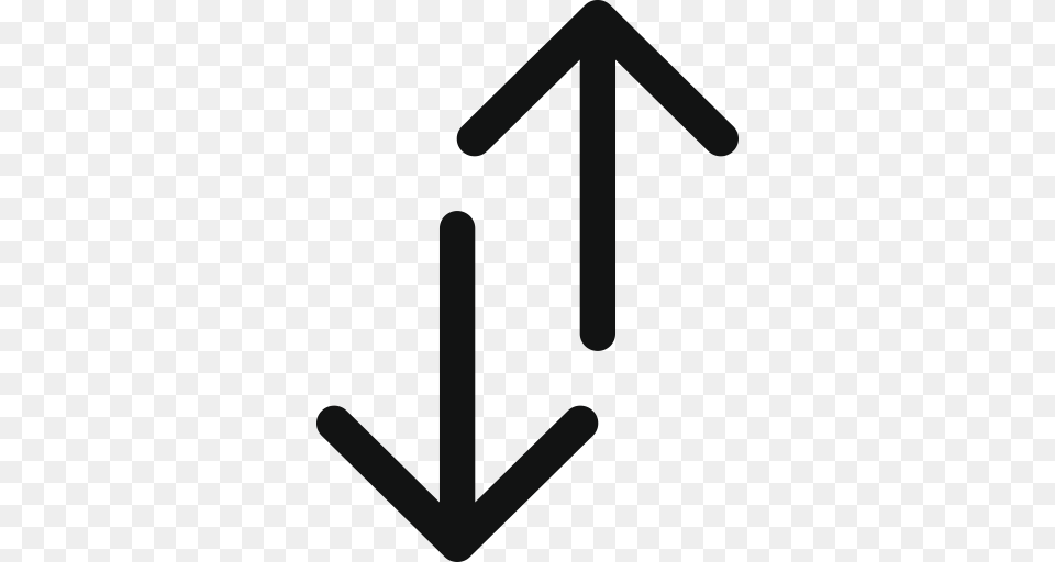 Arrow Arrows Double Double Arrow Doublearrowupdown Top Bottom, Sign, Symbol, Cross, Furniture Free Transparent Png