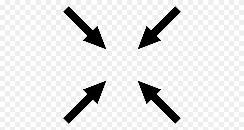 Arrow Arrows Line Icon, Gray Free Png