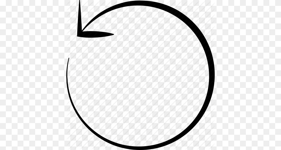 Arrow Back Before Circle Circular Rewind Icon, Hoop, Oval Free Png