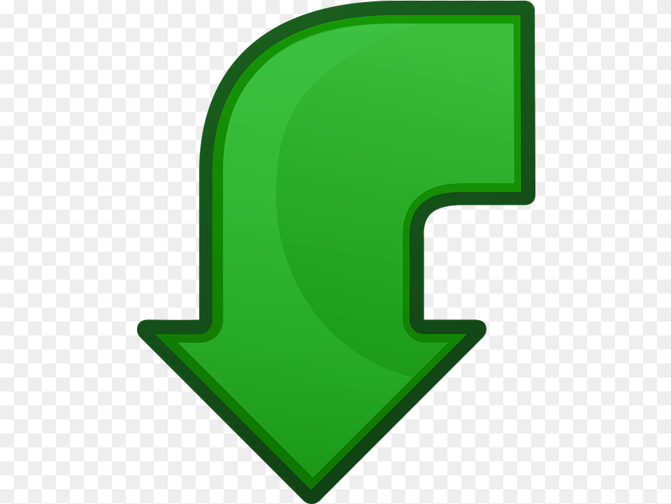 Arrow Back Down Vector Graphic On Pixabay Go Back Arrow Clipart, Green, Symbol, Number, Text Free Transparent Png