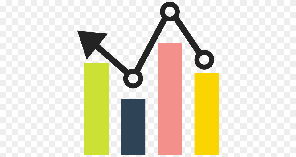 Arrow Bar Graph Growth Icon Free Png Download