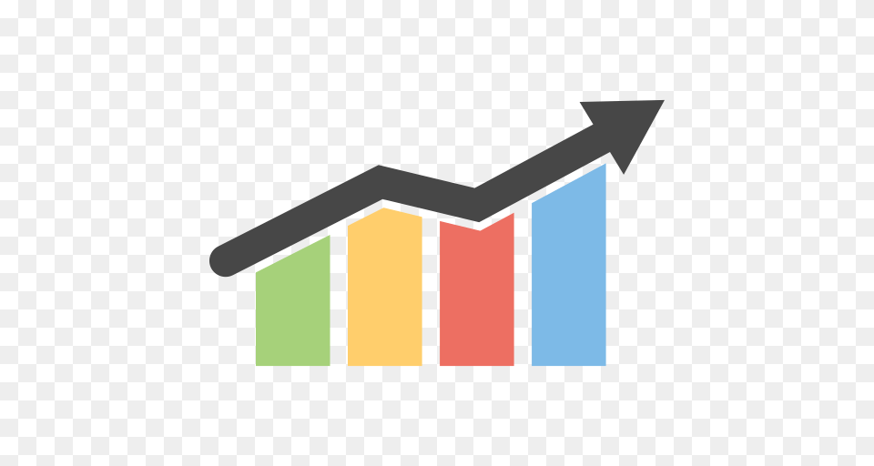 Arrow Bar Graph Growth Icon, Architecture, Rural, Outdoors, Nature Png Image