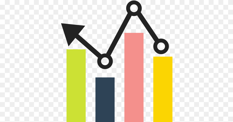 Arrow Bar Graph Growth Icon Bar Chart Clipart Free Png