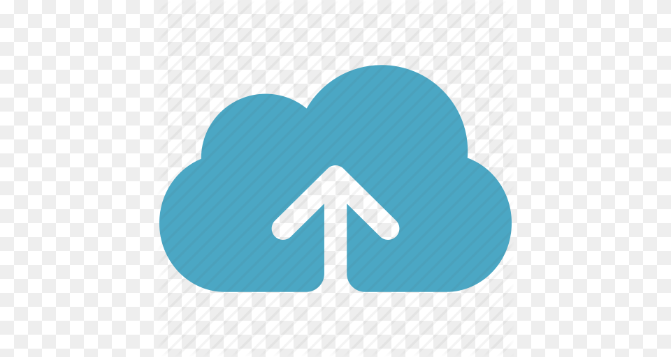 Arrow Blue Cloud Cloudy Upload Icon, Clothing, Flip-flop, Footwear Free Transparent Png