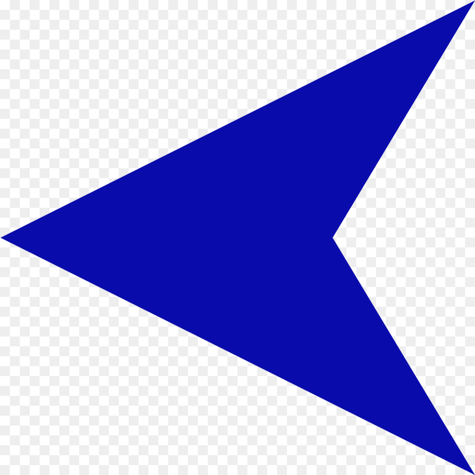 Arrow Blue Left 001 Blue Left Arrow, Triangle Png Image