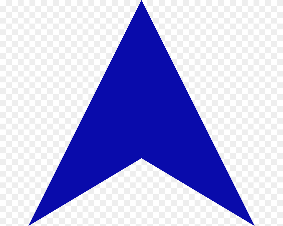 Arrow Blue Up, Triangle Free Png Download