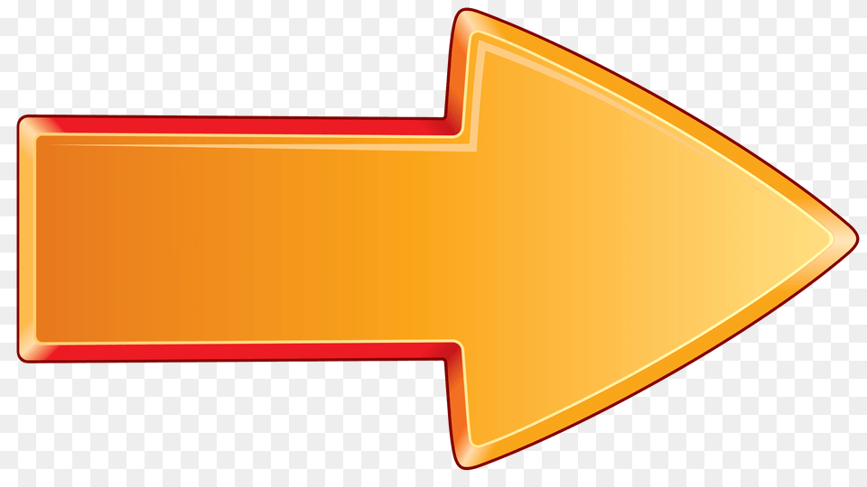 Arrow Bold Orange Right, Arrowhead, Weapon Free Png Download