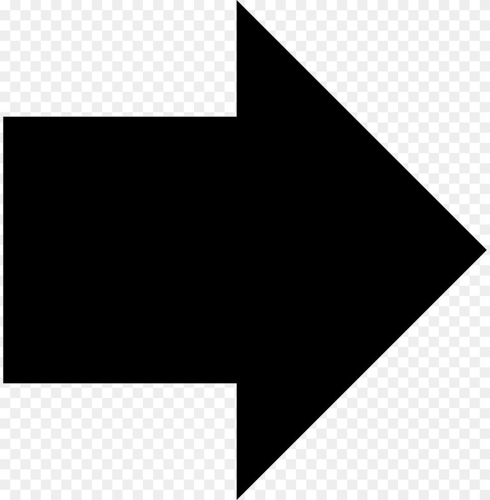 Arrow Bold Right Right Arrow, Triangle, Weapon, Symbol Png Image