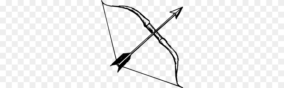 Arrow Bow, Gray Free Png Download