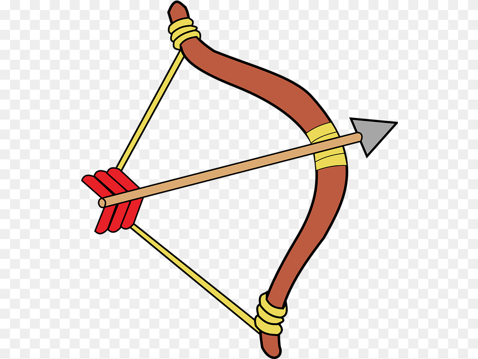 Arrow Bow Indian Bow And Arrow Animated, Weapon Free Png Download