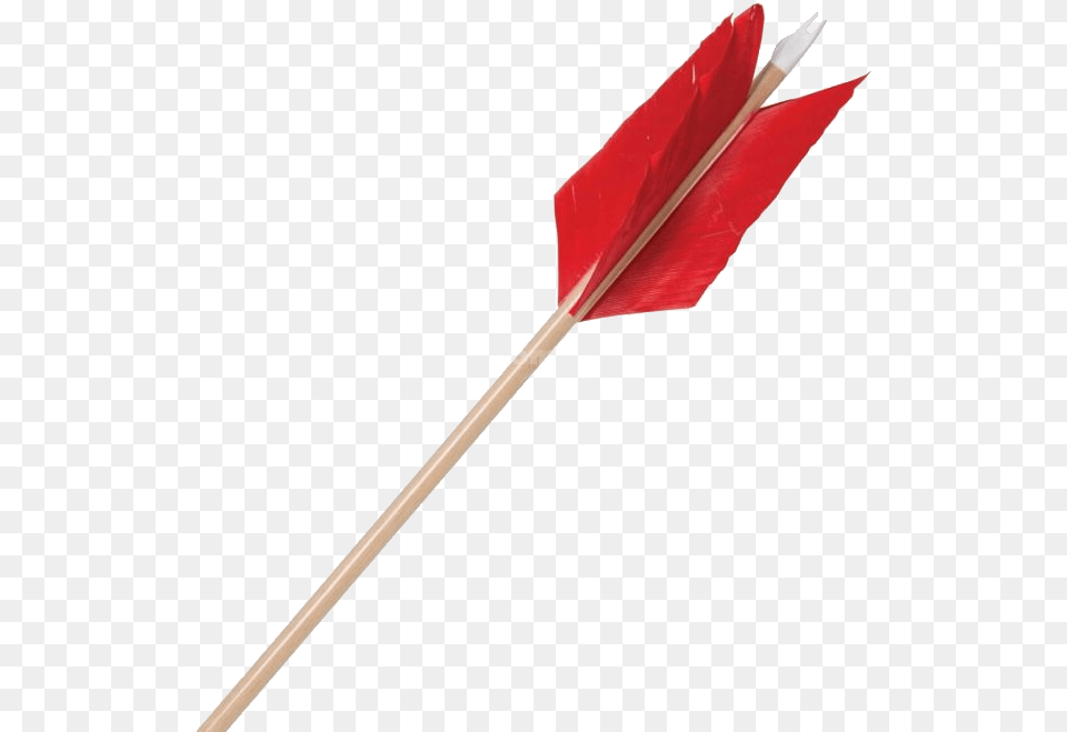 Arrow Bow Red Arrow Fletching Transparent Background, Weapon, Blade, Dagger, Knife Png