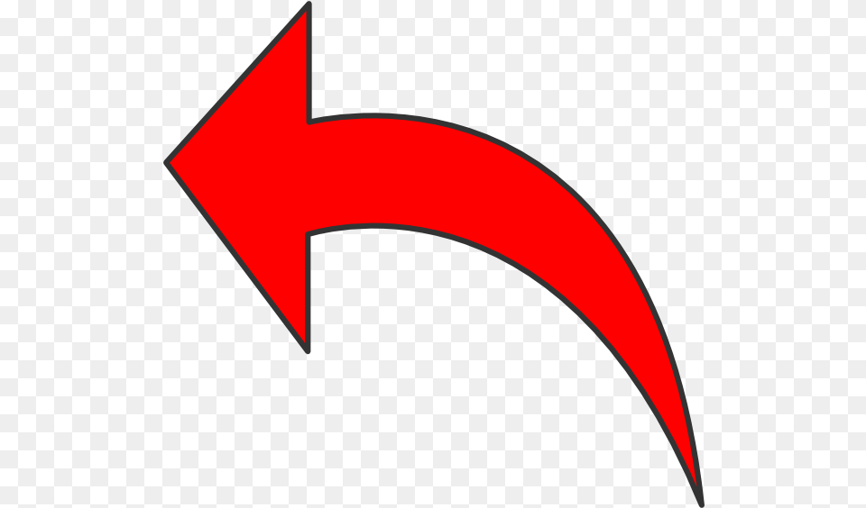 Arrow Clip Art Swoosh Curved Red Arrow, Logo Free Png Download