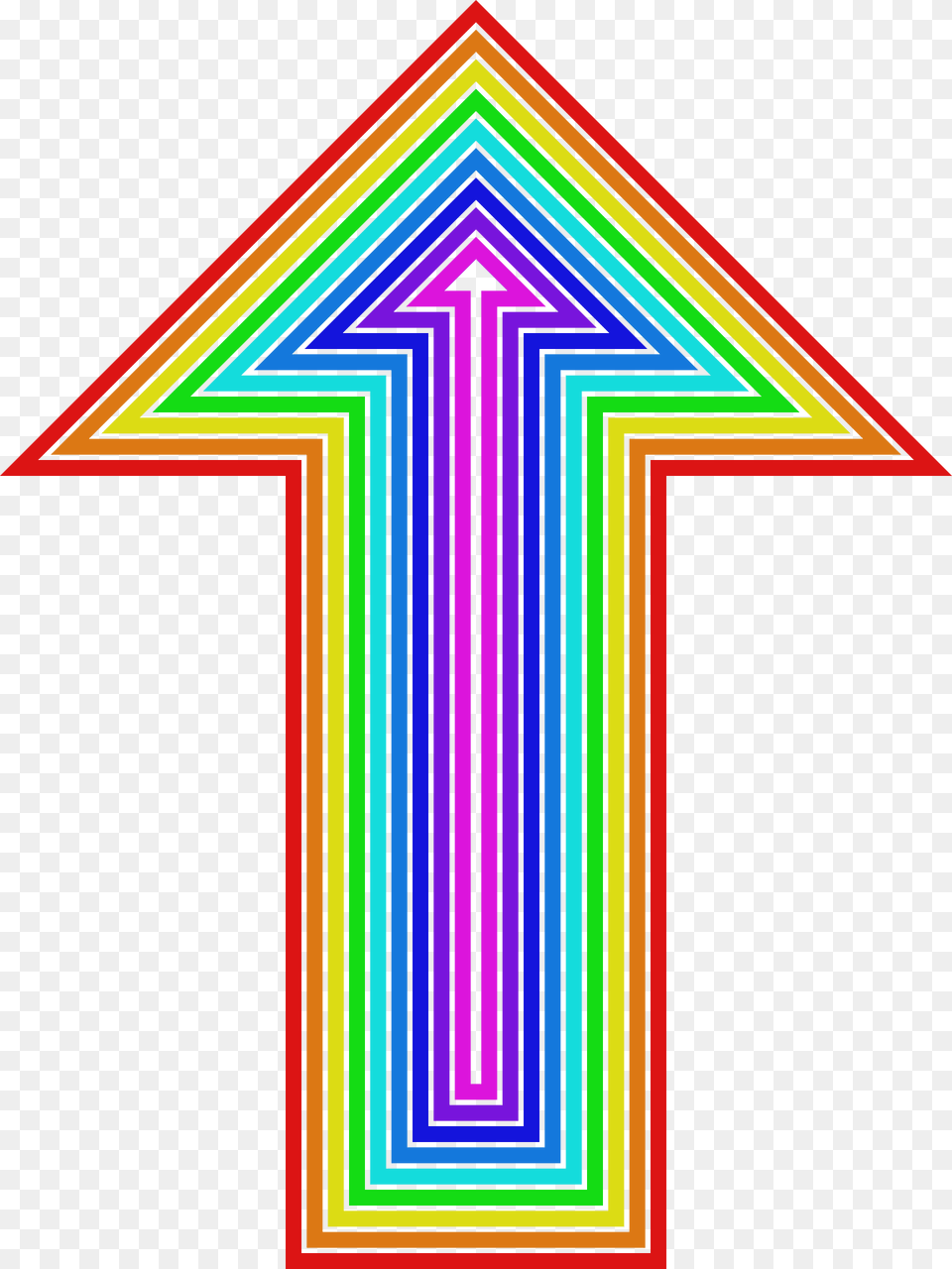 Arrow Clipart, Light, Cross, Symbol, Purple Png