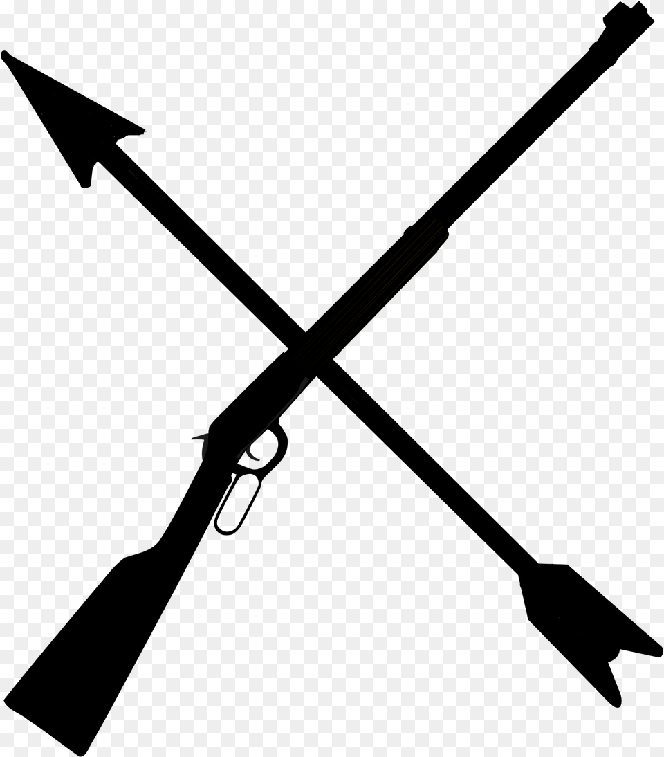 Arrow Clipart, Firearm, Gun, Rifle, Weapon Png Image