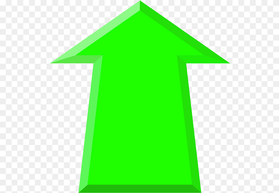 Arrow Clipart Clipartworld Vertical, Green, Symbol, Triangle Png