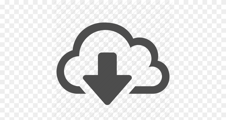Arrow Cloud Cloud Computing Download Storage Wireless Icon, Symbol, Recycling Symbol Free Png