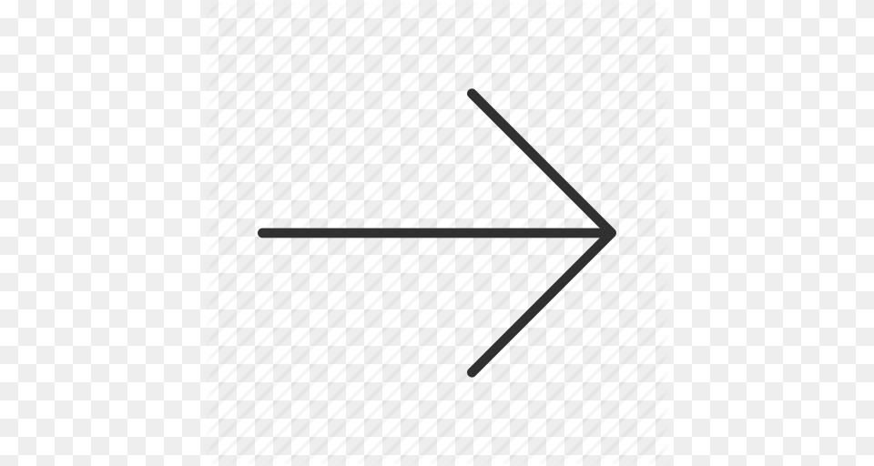 Arrow Continue Next Proceed Right Thin Arrow Thin Rounded, Triangle Png Image