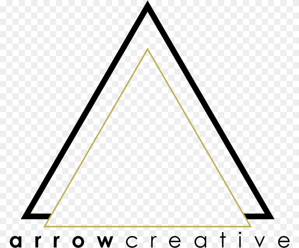 Arrow Creative Design, Triangle, Bow, Weapon Free Png Download