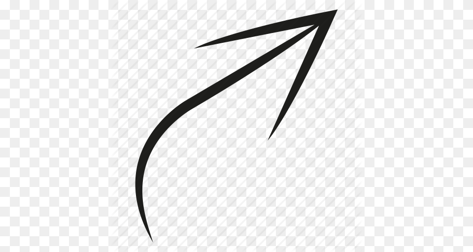 Arrow Curve Diretion Scribble Sketch Way Icon, Text Png Image